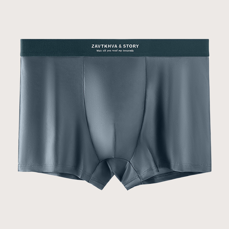 ⏳Begrenzte Zeit 50% Rabatt💥Elegant Silk Herren Ice Silk Unterwäsche Mulberry Silk Antimicrobial Herren Boxershorts