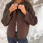 Lässige Strickjacke mit offener Vorderseite für Frauen