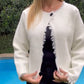 Lässige Strickjacke mit offener Vorderseite für Frauen