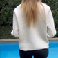 Lässige Strickjacke mit offener Vorderseite für Frauen