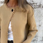 Lässige Strickjacke mit offener Vorderseite für Frauen