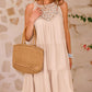 Damen Sommer Hollow Out Halter Kleid
