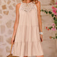 Damen Sommer Hollow Out Halter Kleid