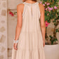 Damen Sommer Hollow Out Halter Kleid