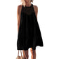 Damen Sommer Hollow Out Halter Kleid