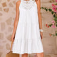 Damen Sommer Hollow Out Halter Kleid