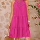 Damen Sommer Hollow Out Halter Kleid