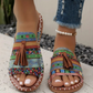Damen-Sandalen mit Boho-Print