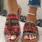 Damen-Sandalen mit Boho-Print