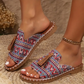 Damen-Sandalen mit Boho-Print