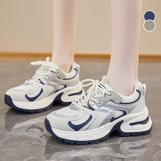 Leichter, atmungsaktiver Freizeit-Sneaker mit dicker Sohle