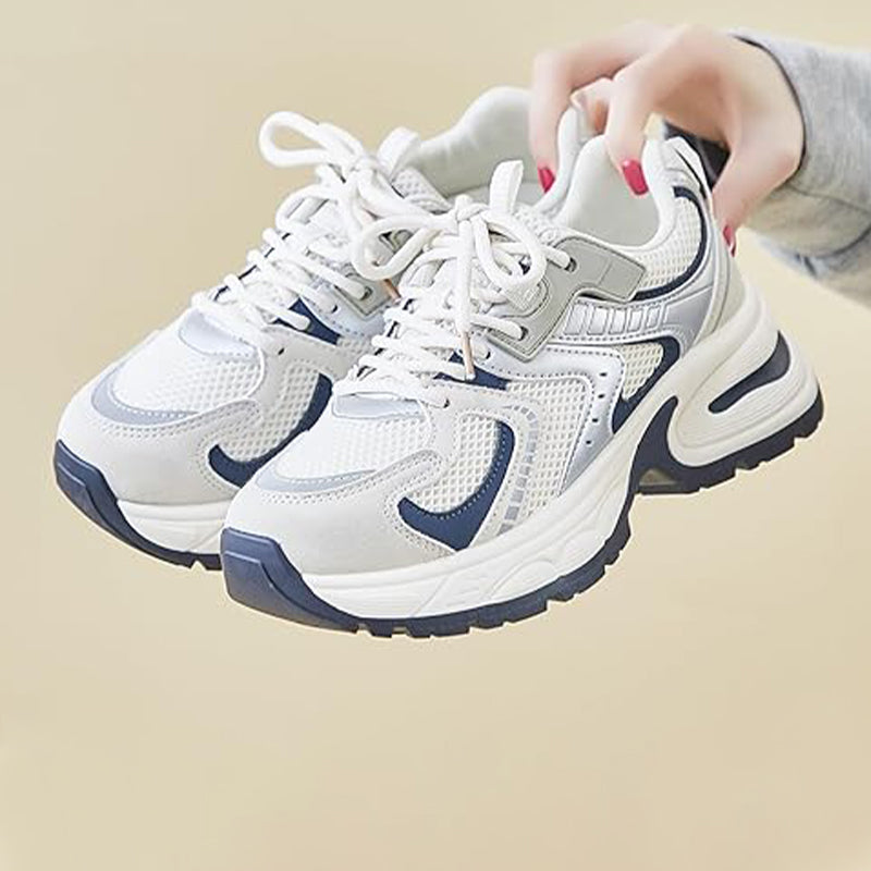Leichter, atmungsaktiver Freizeit-Sneaker mit dicker Sohle