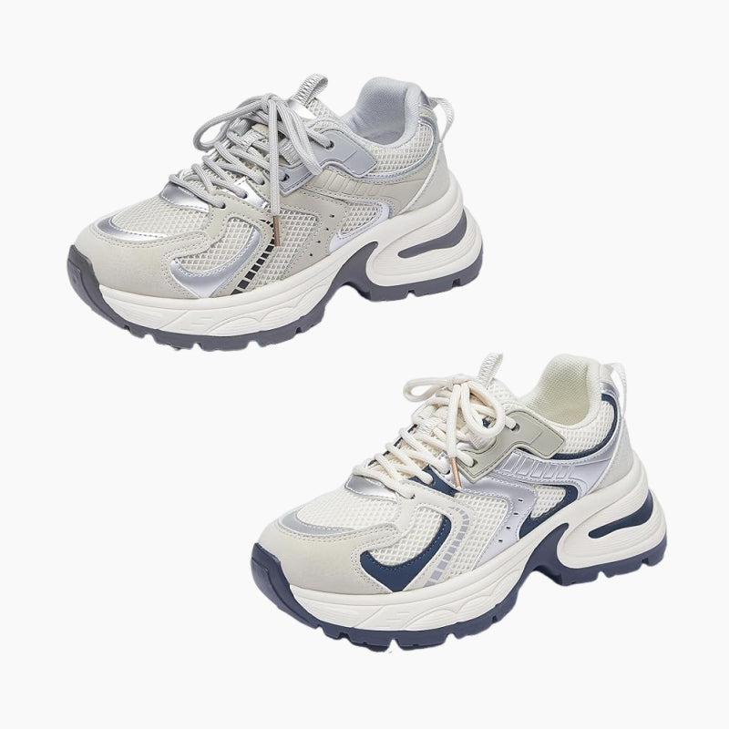 Leichter, atmungsaktiver Freizeit-Sneaker mit dicker Sohle