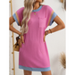 Damen T-Shirt A-Linie Minikleid