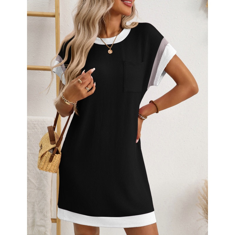 Damen T-Shirt A-Linie Minikleid