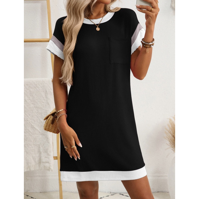 Damen T-Shirt A-Linie Minikleid