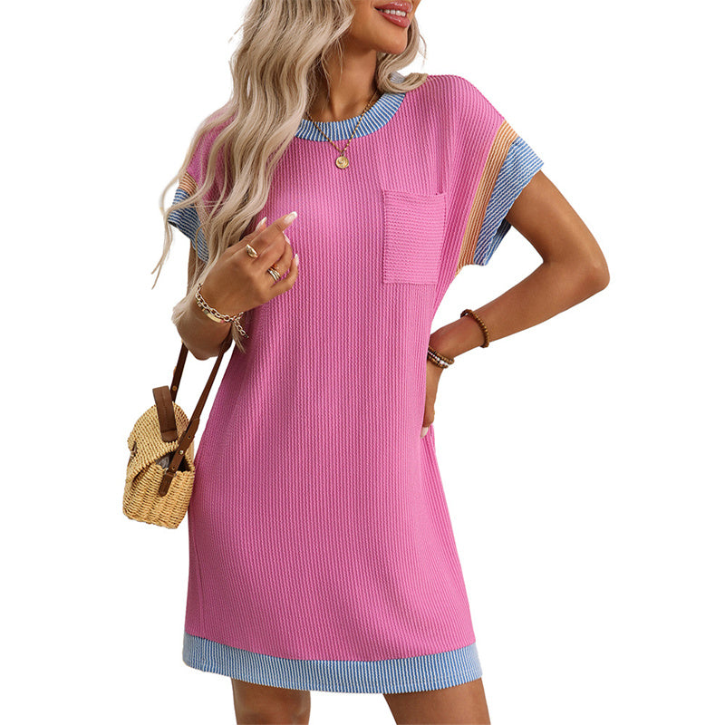 Damen T-Shirt A-Linie Minikleid