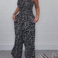 Stylischer Leopardenmuster-Overall für Frauen