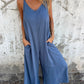 🔥👗Modischer, lockerer Overall aus Leinen-Baumwolle