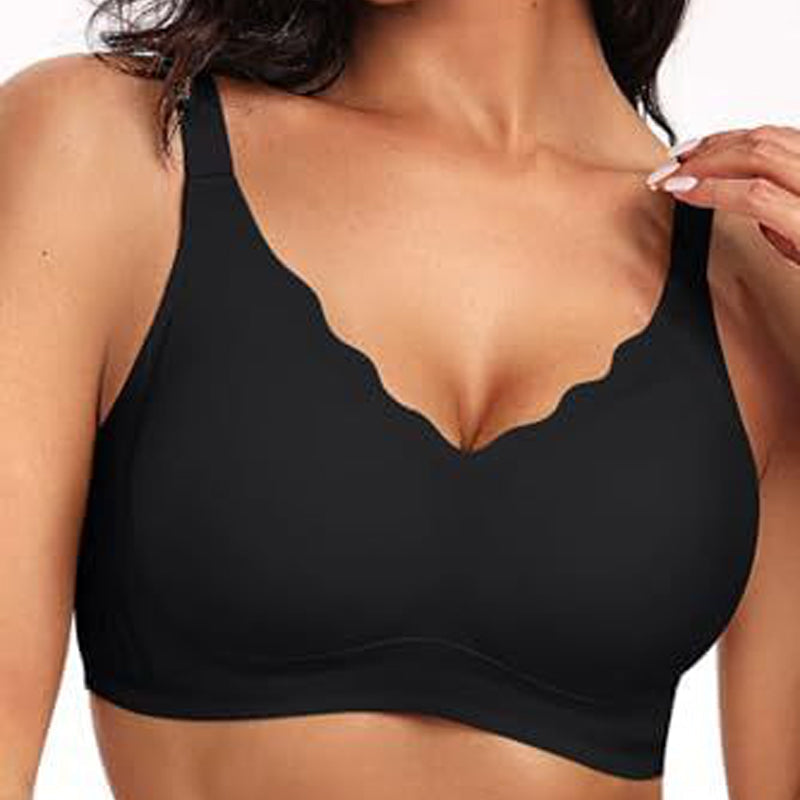 Nahtloser Push-Up-BH mit Wellenkante