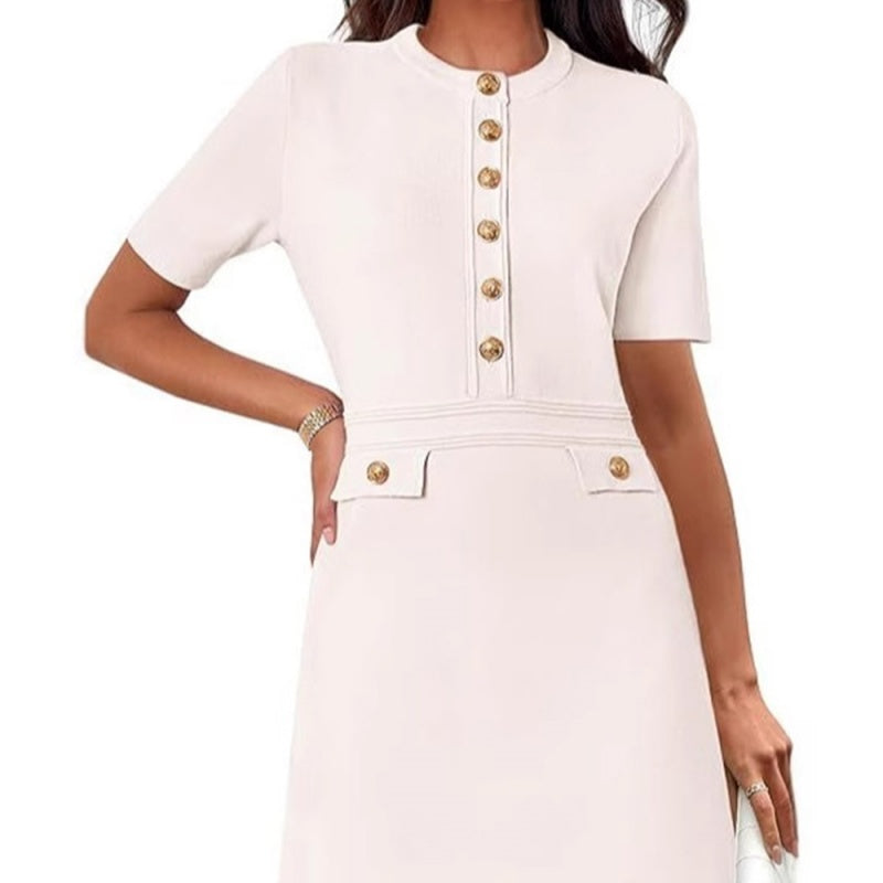 Elegantes, klassisches Slim-Fit-Kleid für Damen