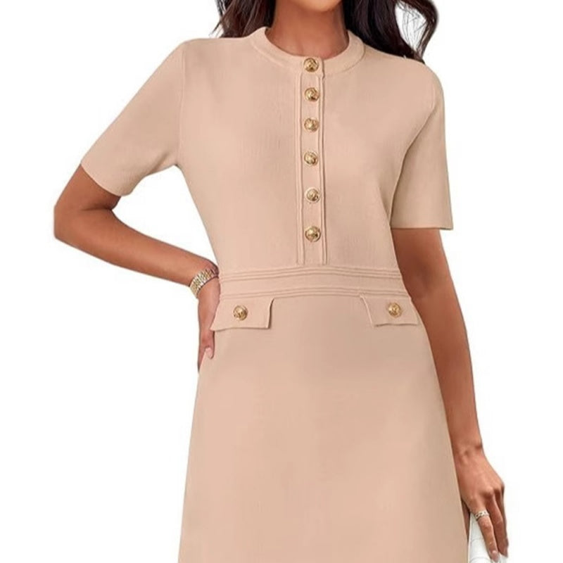 Elegantes, klassisches Slim-Fit-Kleid für Damen