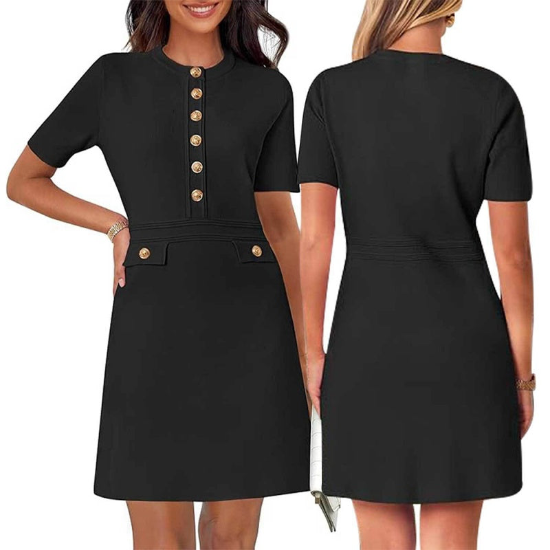 Elegantes, klassisches Slim-Fit-Kleid für Damen