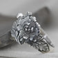 🌺Vintage Silber 3D Pfingstrosenarmband
