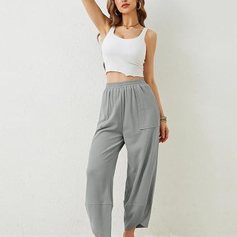 Lässige Knöchelhose für Damen mit lockerer Passform und elastischem Bund