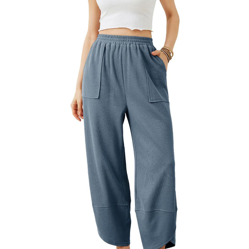 Lässige Knöchelhose für Damen mit lockerer Passform und elastischem Bund