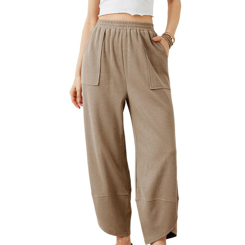 Lässige Knöchelhose für Damen mit lockerer Passform und elastischem Bund