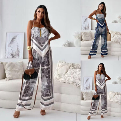 2-teilige Outfits für Damen, Bandana-Crop-Top und Hose