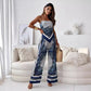 2-teilige Outfits für Damen, Bandana-Crop-Top und Hose