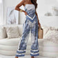 2-teilige Outfits für Damen, Bandana-Crop-Top und Hose