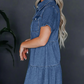 ❤️Lässiges, knielanges Jeanshemdkleid für Damen