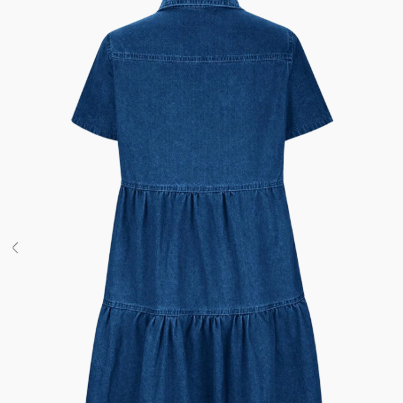❤️Lässiges, knielanges Jeanshemdkleid für Damen