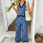 Set aus Trägertop und Hose mit weitem Bein im Boho-Stil