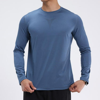 Lässiges, langärmliges, schnelltrocknendes, sportliches Herren-T-Shirt