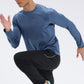 Lässiges, langärmliges, schnelltrocknendes, sportliches Herren-T-Shirt