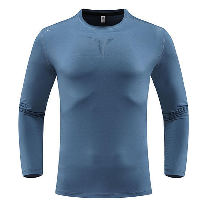 Lässiges, langärmliges, schnelltrocknendes, sportliches Herren-T-Shirt