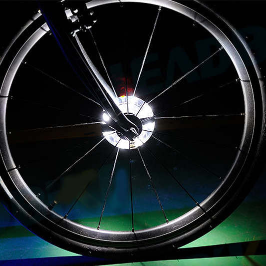 🚴♂️ Kaufe 1 und erhalte 1 gratis – Wasserdichtes und wiederaufladbares Fahrrad-Radnabenlicht-Set