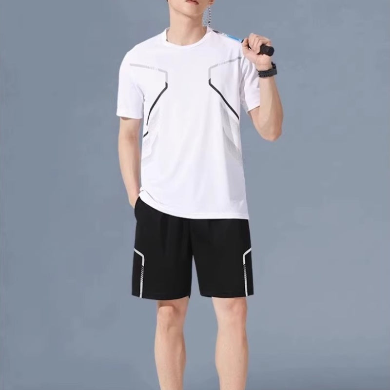 Schnelltrocknendes T-Shirt- und Shorts-Set für Herren