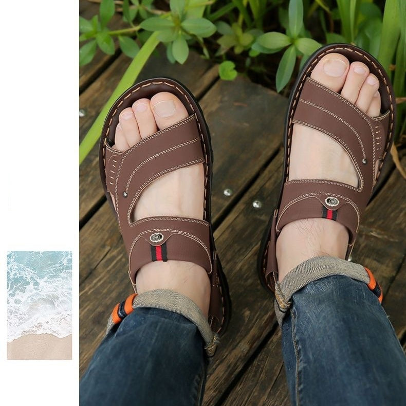 Atmungsaktive Sommersandalen für Herren mit verstellbarem Riemen