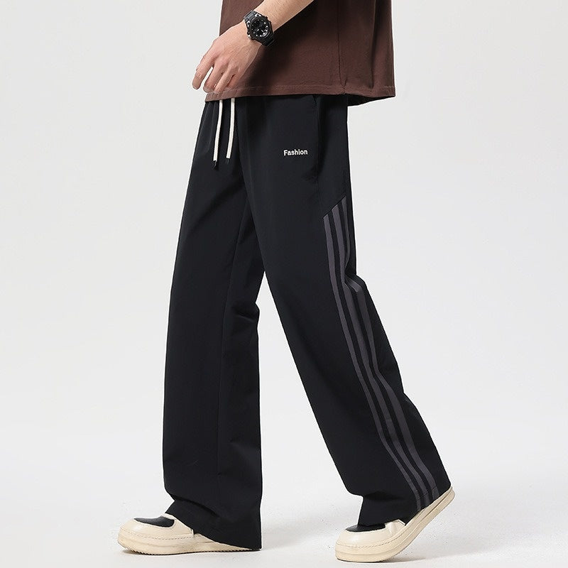 Herrenhose mit elastischer Taille und Kordelzug im lockeren Schnitt