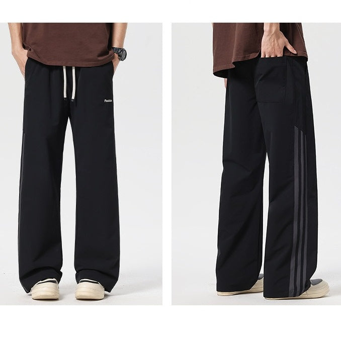 Herrenhose mit elastischer Taille und Kordelzug im lockeren Schnitt
