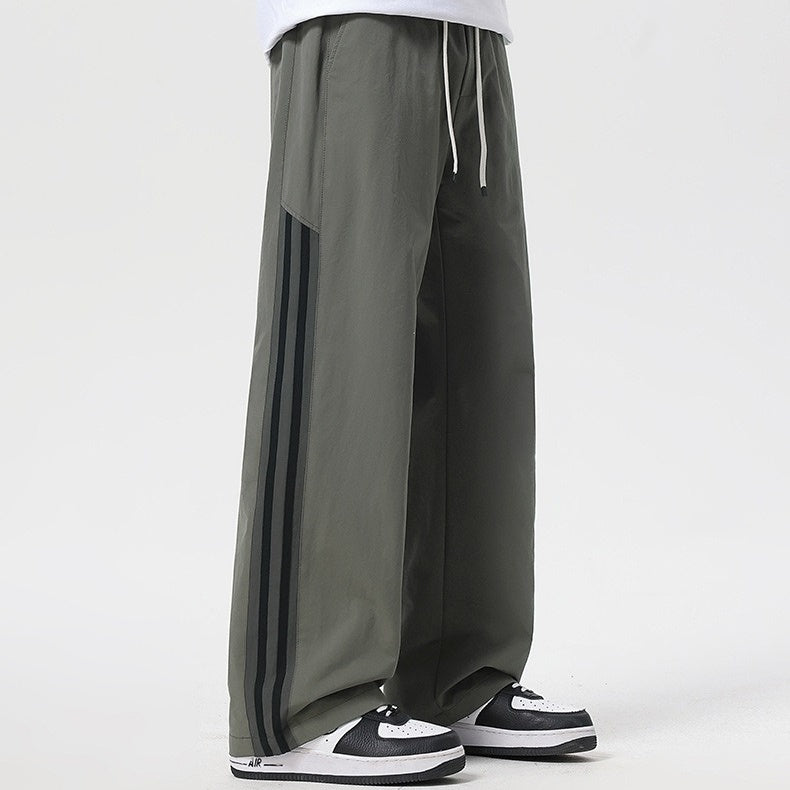 Herrenhose mit elastischer Taille und Kordelzug im lockeren Schnitt