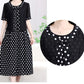 Zweiteiliges Kleid mit Polka Dot Faux für Damen