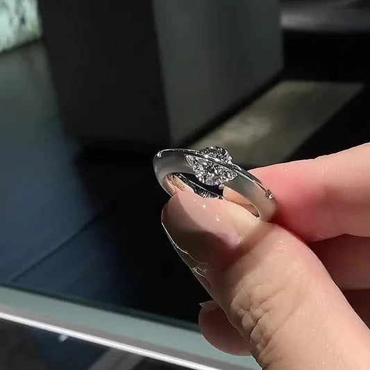 💎Drehbarer Diamantring, der den Stern des Universums symbolisiert