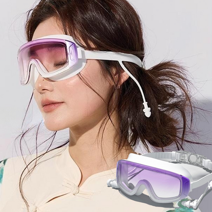 Wasserdichte Schwimmbrille & Badekappe im Set