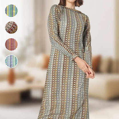 Modisches rückenfreies Langarm-Kleid für Damen